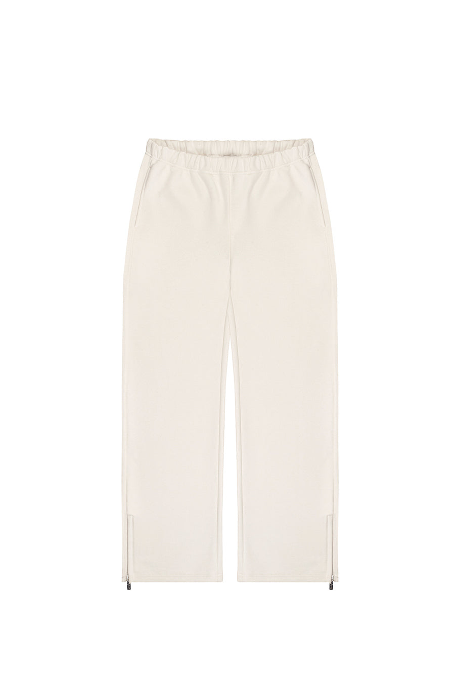 Spodnie Dresowe Zip Raw Cream
