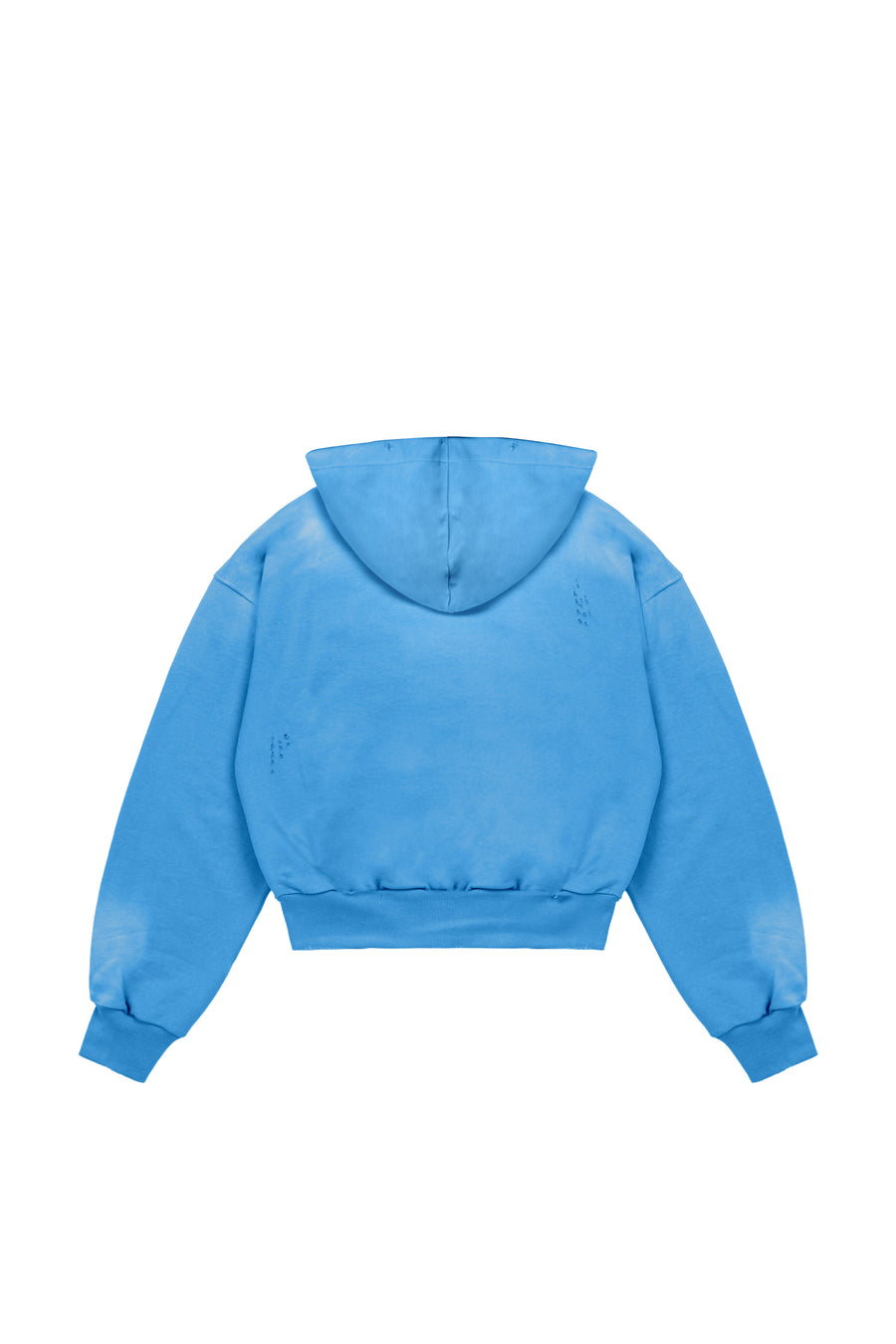 Hoodie Trashed & Crushed Hellblau