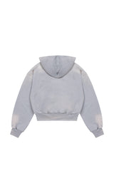 Hoodie Trashed & Crushed Hellblau