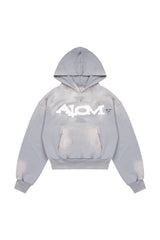 Hoodie Trashed & Crushed Hellblau