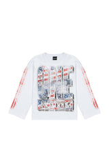 WHITE ONE ATOM LONGSLEEVE