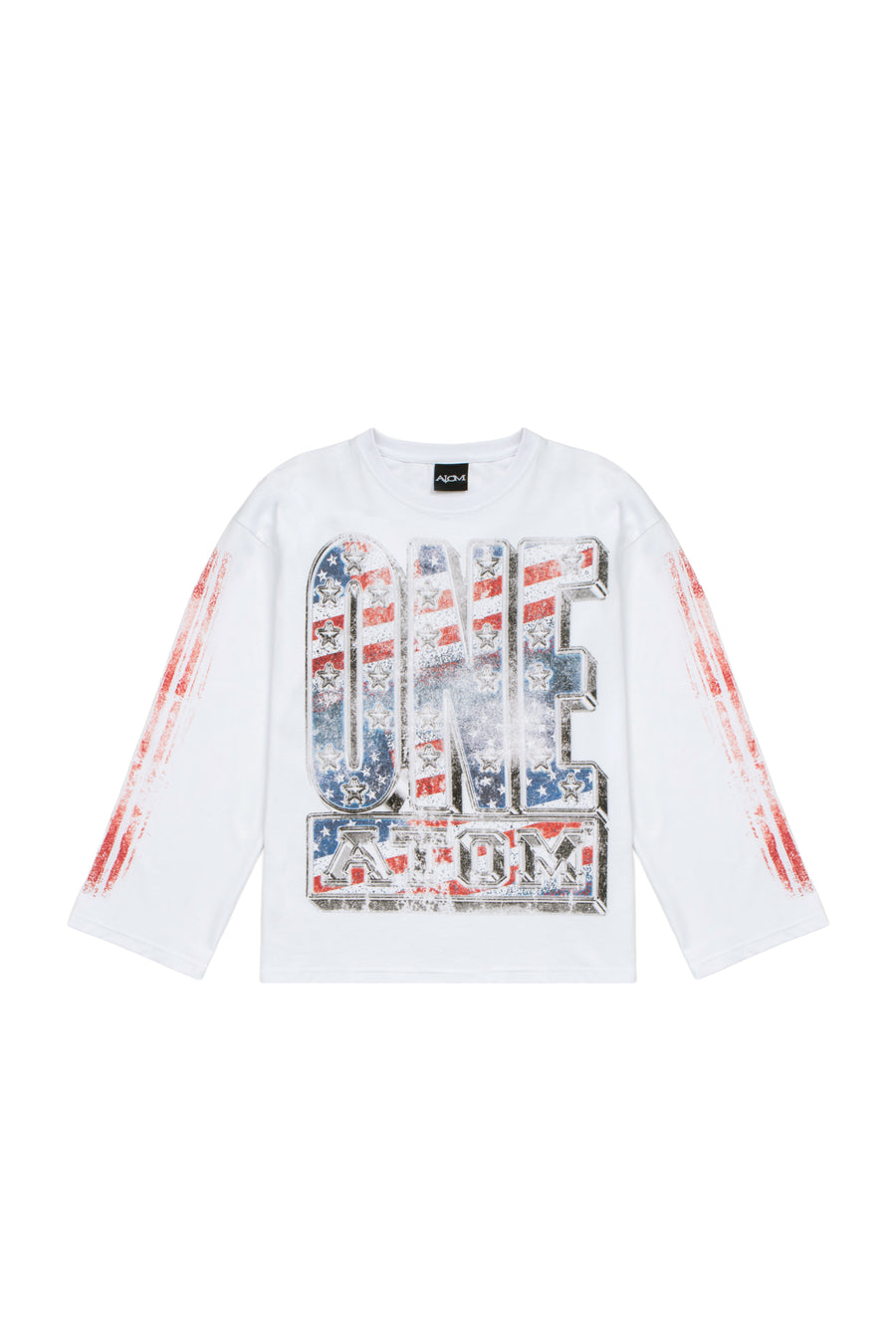 WHITE ONE ATOM LONGSLEEVE