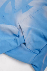Bluza Hoodie Trashed & Crushed Baby Blue