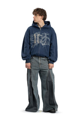 Bluza Zip Danger Zone Denim Blue