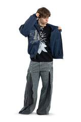 Bluza Zip Danger Zone Denim Blue