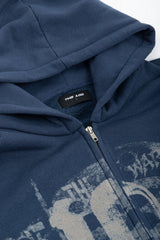 Bluza Zip Danger Zone Denim Blue