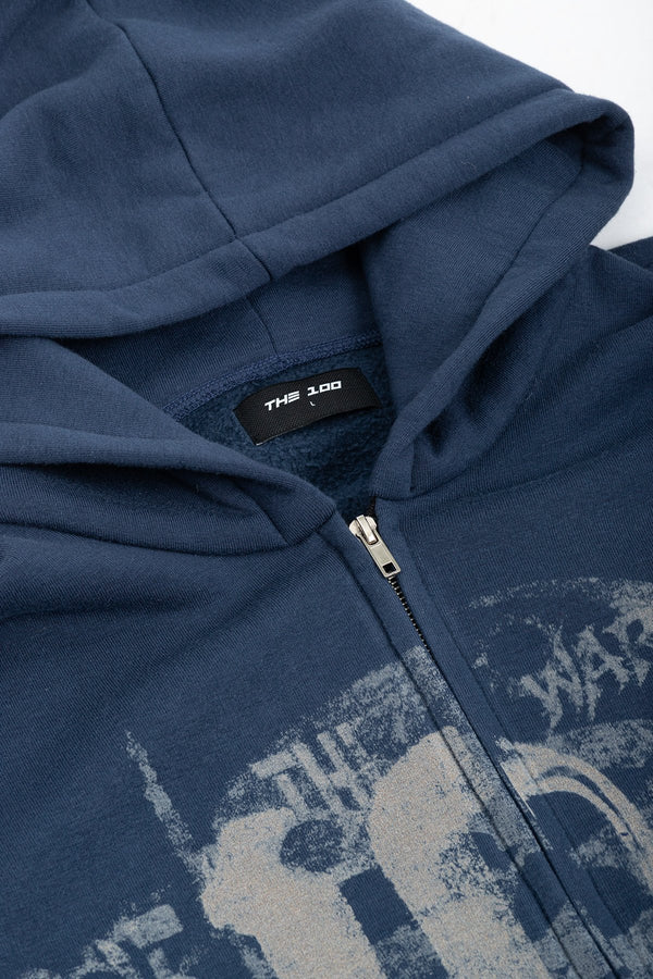 Bluza Zip Danger Zone Denim Blue