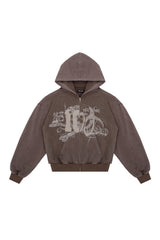 Bluza Zip Danger Zone Brown