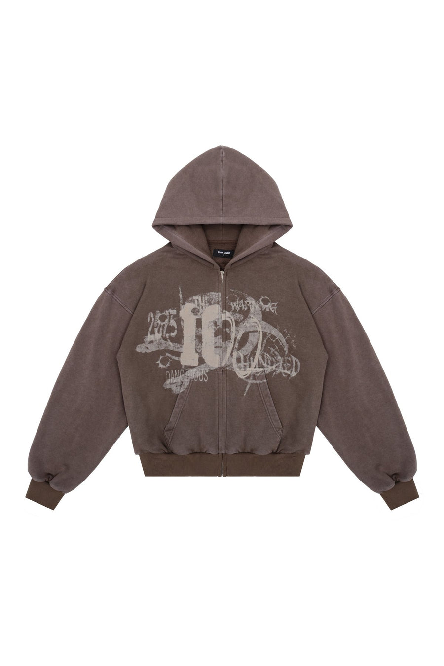 Bluza Zip Danger Zone Brown