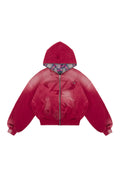 Bluza Reversible Trashed & Crushed Bordo