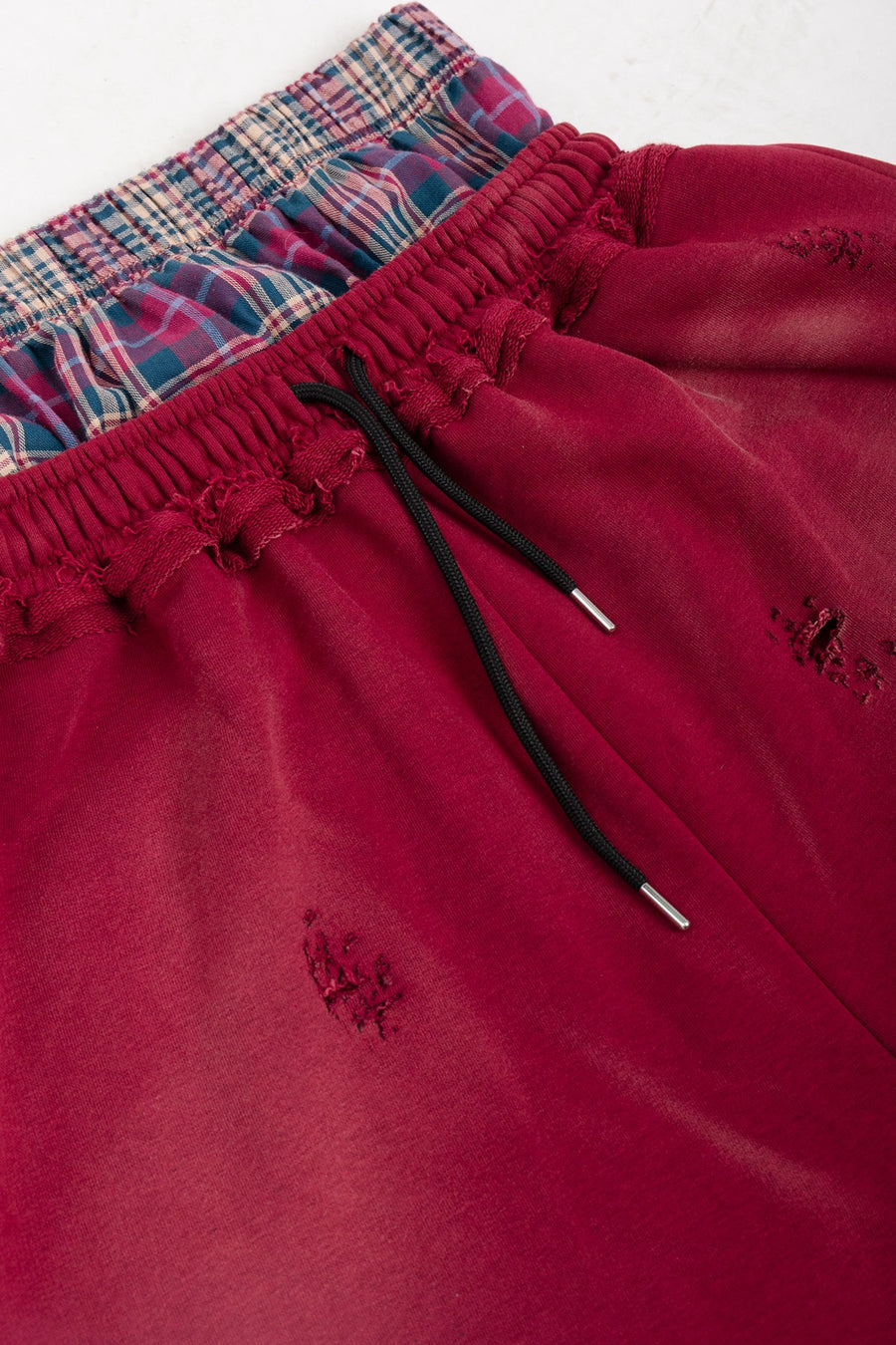 Spodnie Reversible Trashed & Crushed Bordo