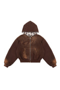 Bluza Reversible Trashed & Crushed Brown