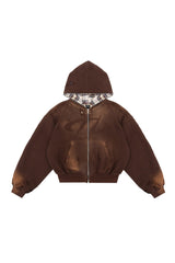 Bluza Reversible Trashed & Crushed Brown