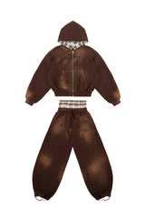 Komplet Bluza i Spodnie Reversible Trashed & Crushed Brown