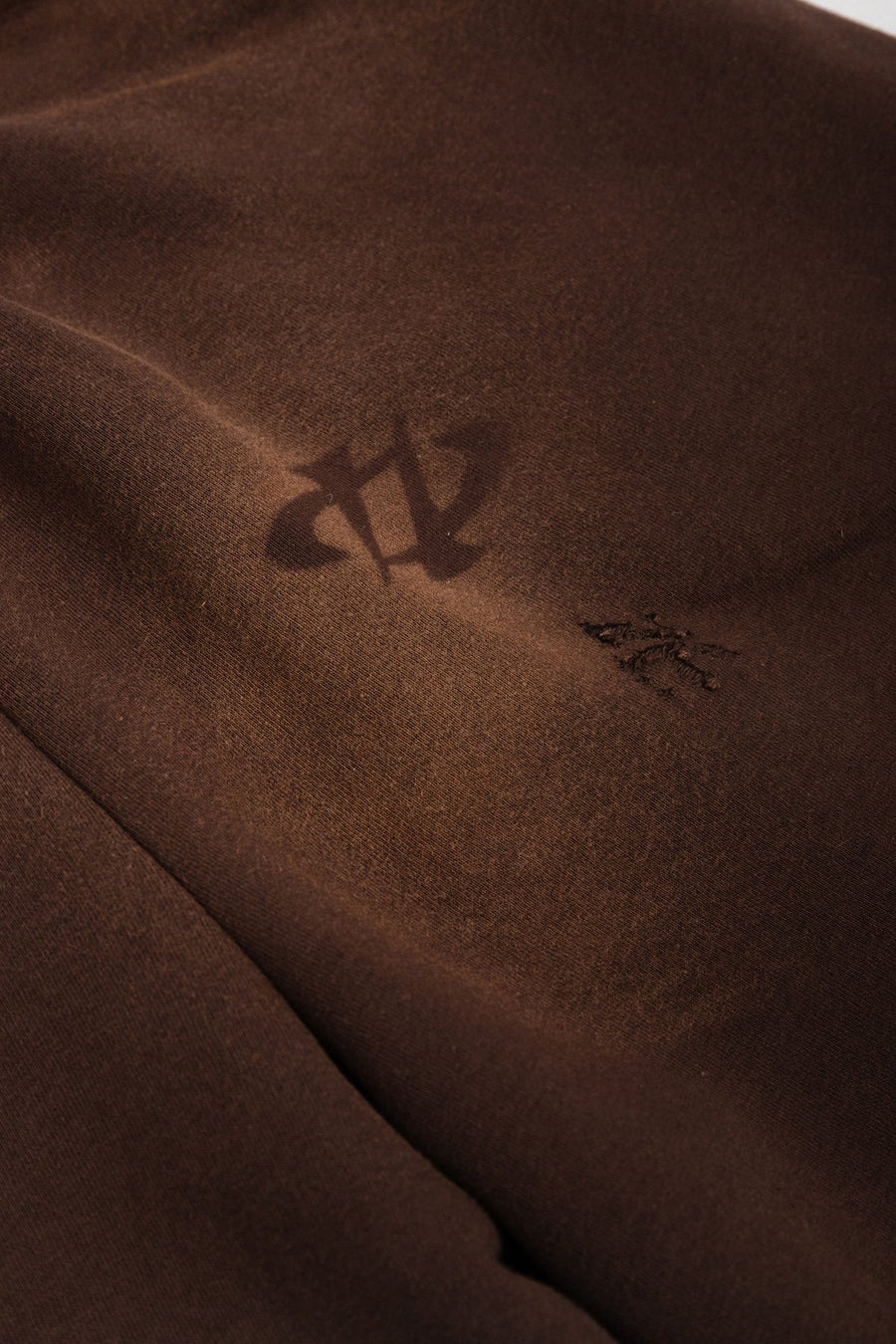 Spodnie Reversible Trashed & Crushed Brown