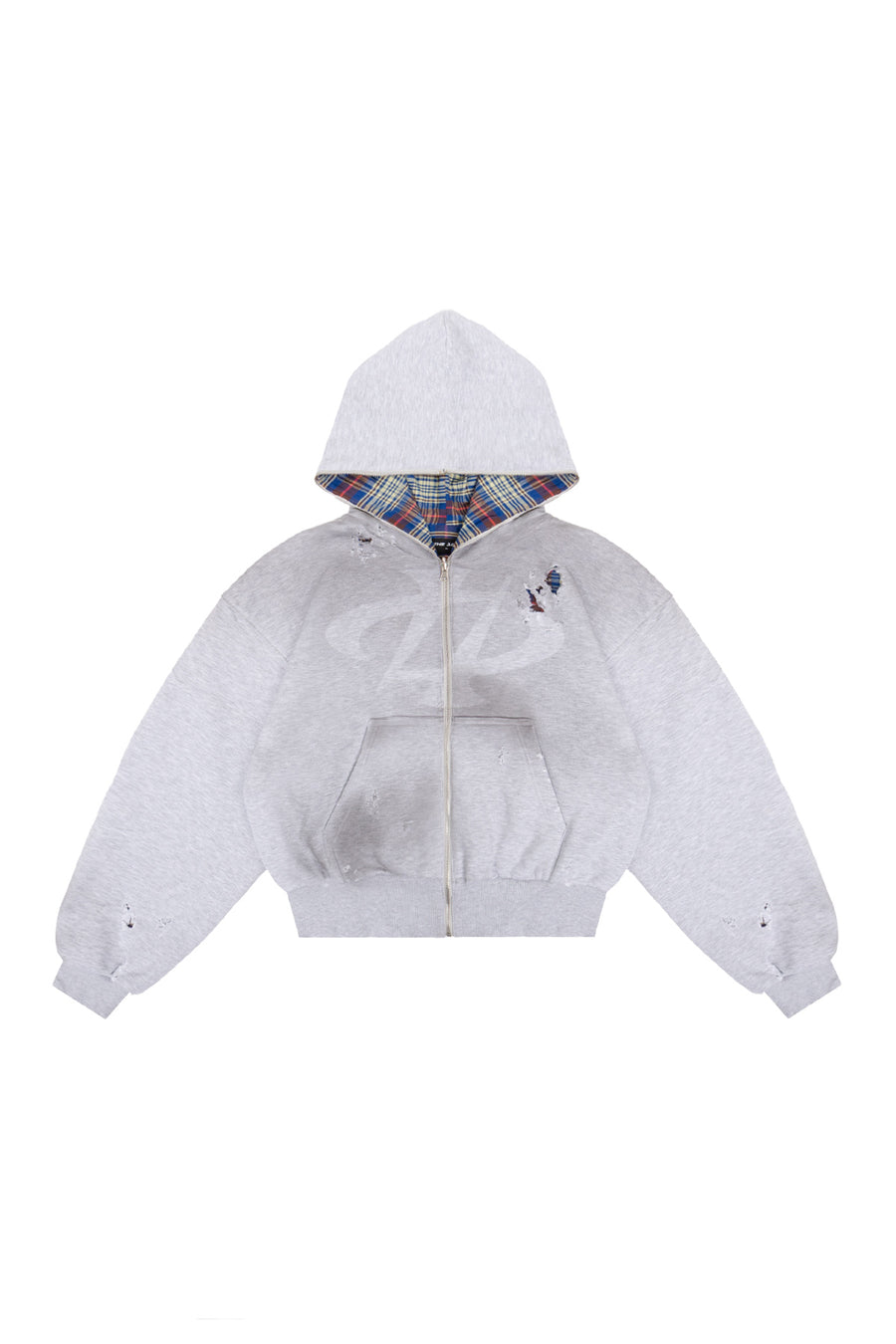 Bluza Reversible Trashed & Crushed Grey