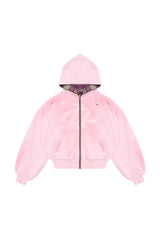 Wende-Sweatshirt Reversible Trashed & Crushed Bordeaux