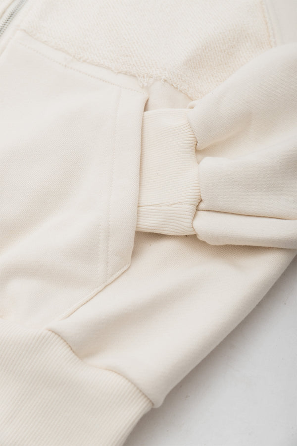 Bluza Puffy Zip Raw Cream