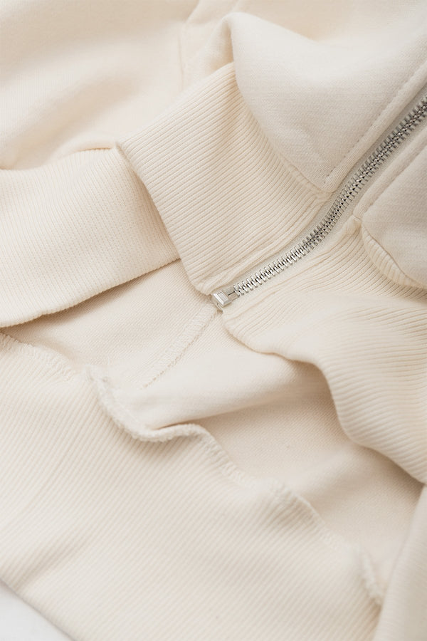 Bluza Puffy Zip Raw Cream