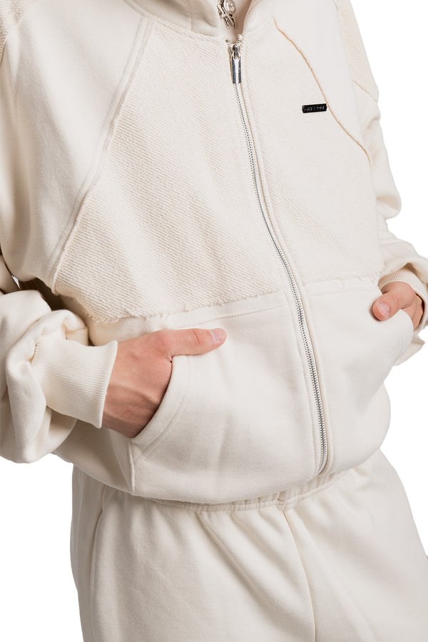 Bluza Puffy Zip Raw Cream