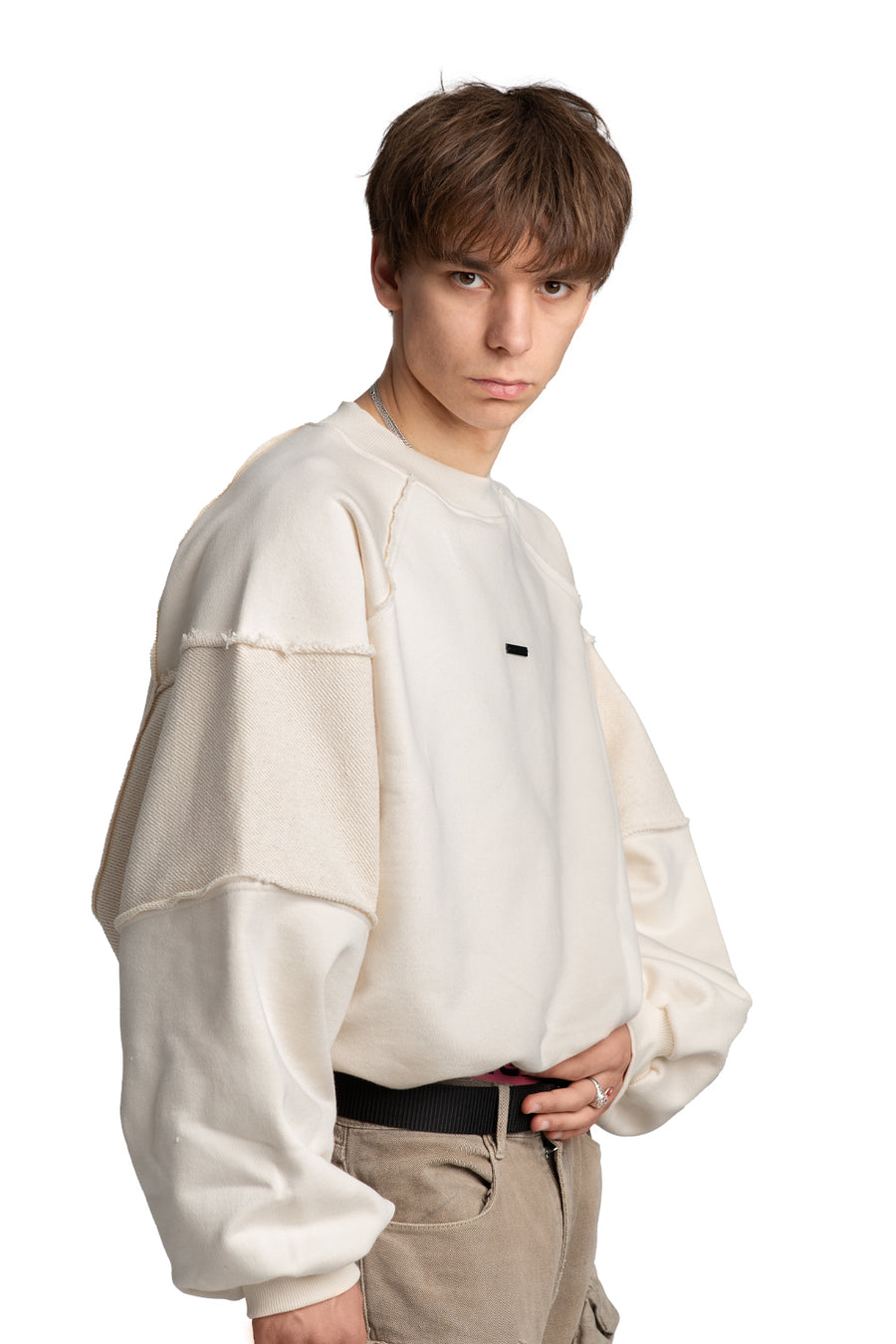 Bluza Crewneck Raw Cream