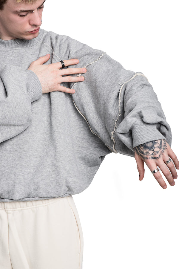 Bluza Crewneck Raw Grey