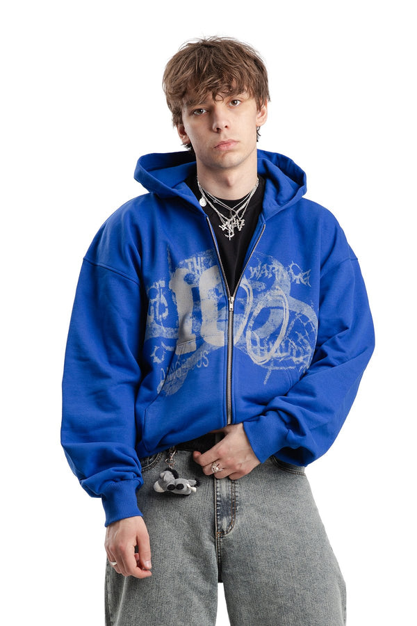 Bluza Zip Danger Zone Cobalt