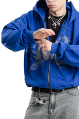 Bluza Zip Danger Zone Cobalt