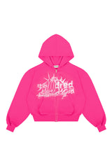 Bluza Puffy Zip Danger Fuchsia