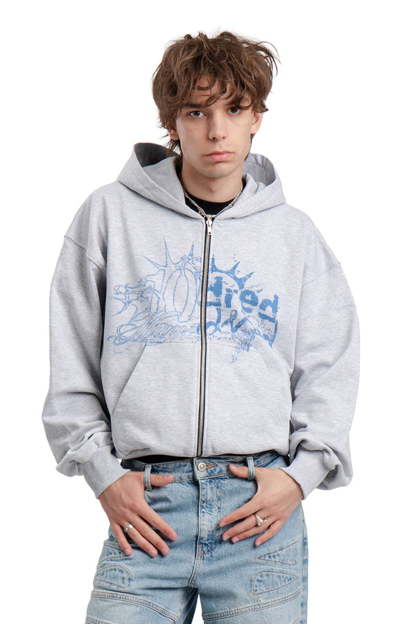 Bluza Puffy Zip Danger Grey Melange