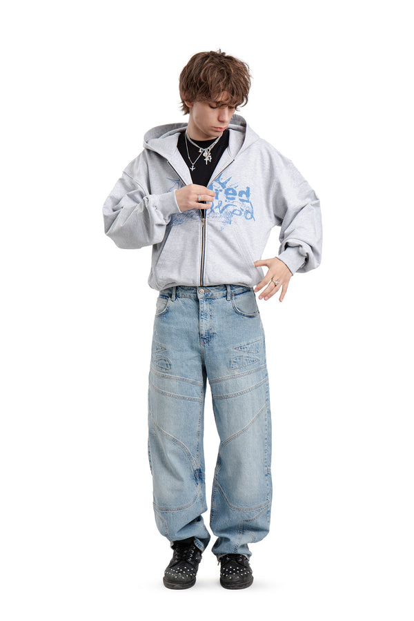 Bluza Puffy Zip Danger Grey Melange