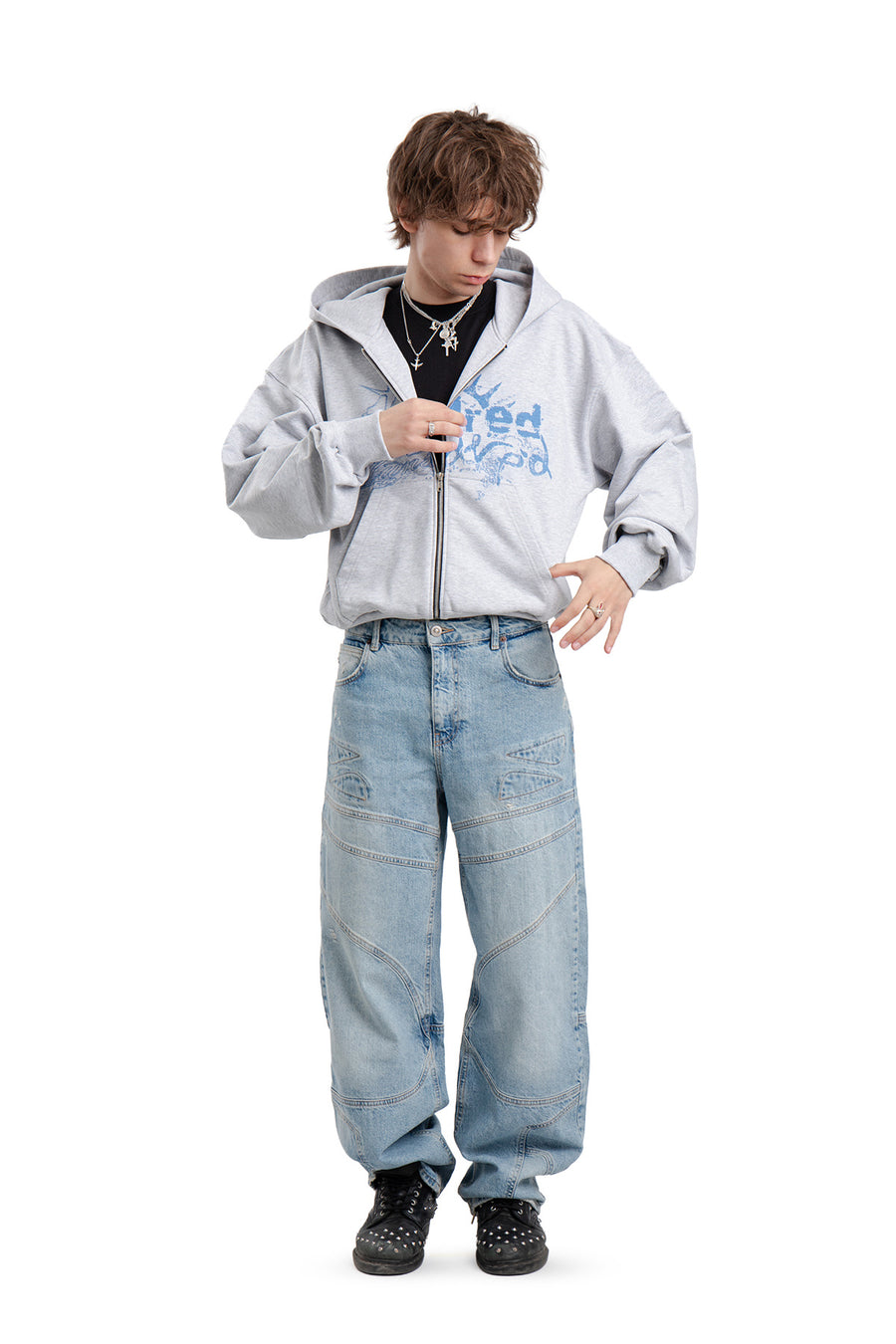 Bluza Puffy Zip Danger Grey Melange