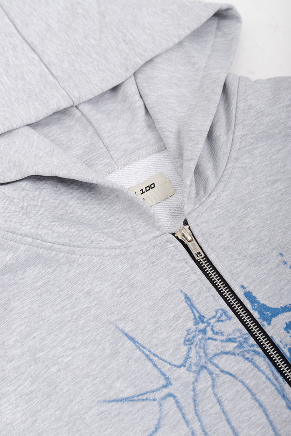 Bluza Puffy Zip Danger Grey Melange