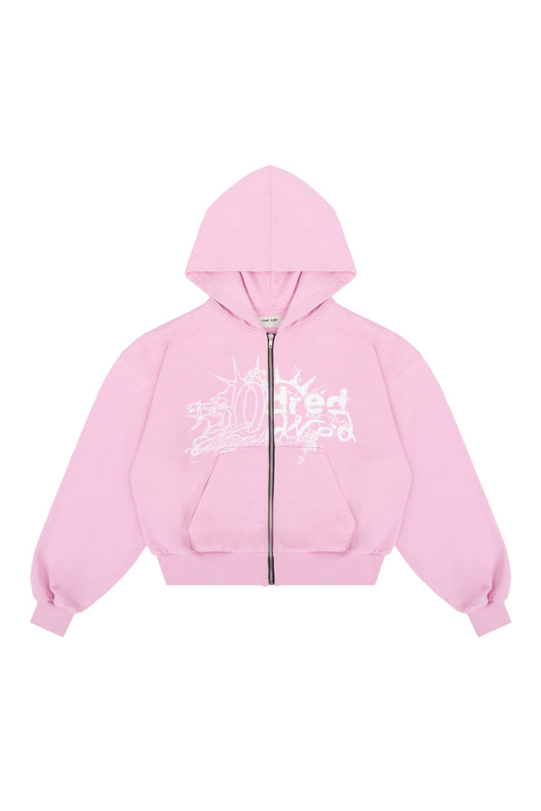 Bluza Puffy Zip Danger Pink