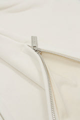 Spodnie Dresowe Zip Raw Cream