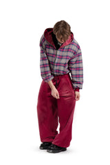 Komplet Bluza i Spodnie Reversible Trashed & Crushed Bordo