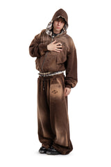 Komplet Bluza i Spodnie Reversible Trashed & Crushed Brown