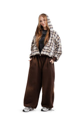 Bluza Reversible Trashed & Crushed Brown