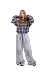 Spodnie Reversible Trashed & Crushed Grey