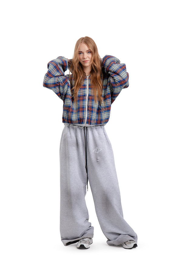 Spodnie Reversible Trashed & Crushed Grey