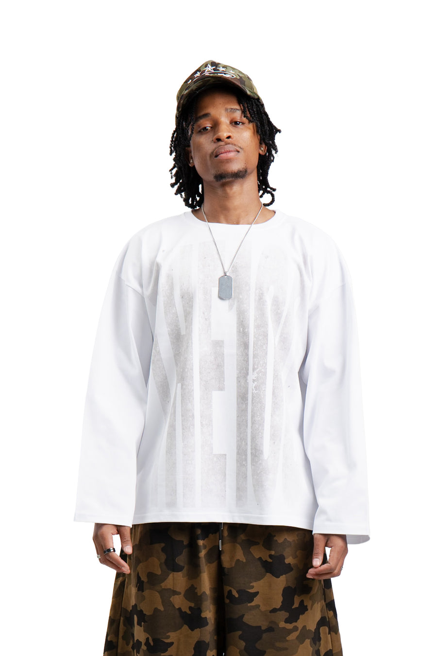 Longsleeve Concrete Weiß