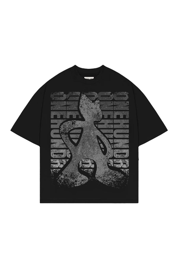 T-Shirt Boxy Concrete Black