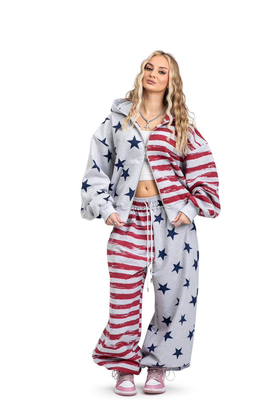 FLAG HOODIE ZIP