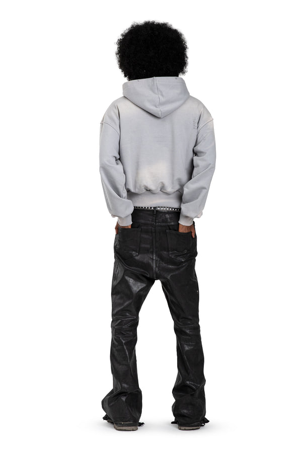 Hoodie Trashed & Crushed Hellblau