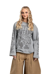 GRAY LOVE LONGSLEEVE