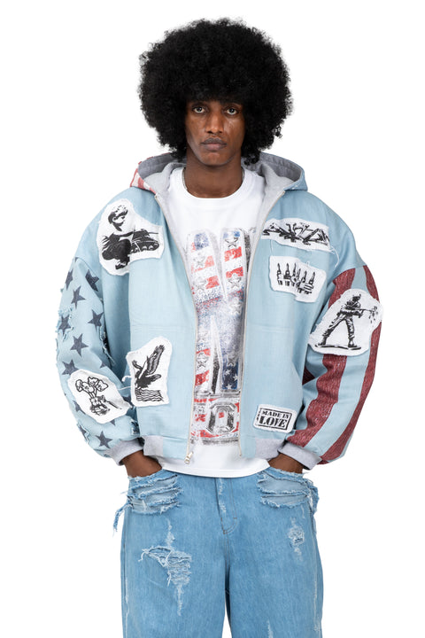 REVERSIBLE LIBERTY DENIM JACKET