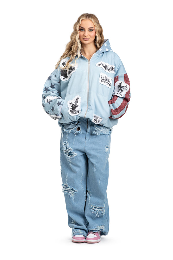 REVERSIBLE LIBERTY DENIM JACKET