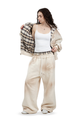 Komplettset: Wendbare Bluse und Hose Trashed & Crushed Bordeaux