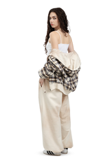 Komplettset: Wendbare Bluse und Hose Trashed & Crushed Bordeaux