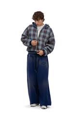 Komplettset: Wendbare Bluse und Hose Trashed & Crushed Bordeaux